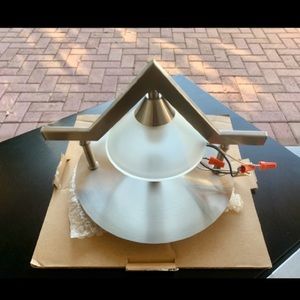 Brushed Nickel Semi-Flush Mount Light SET of 2